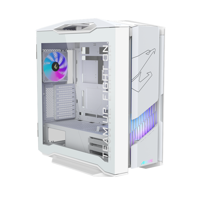 کیس گیمینگ گیگابایت سفید AORUS C601 GLASS ICE GLOBAL